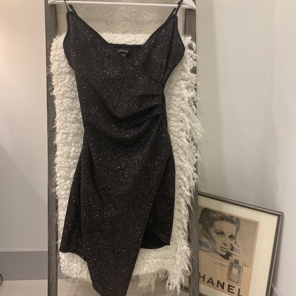 Black Sparkly Bodycon Dress